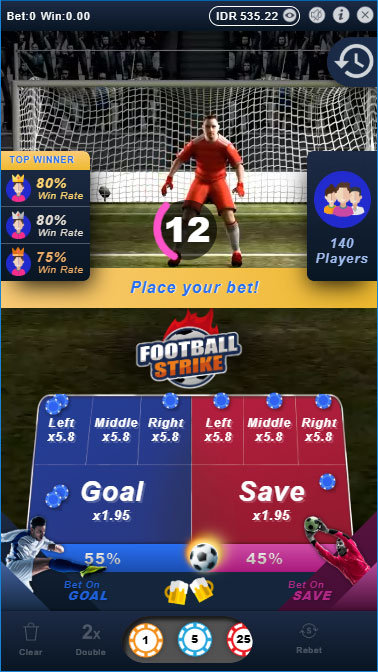 กติกาการเล่นของเกม Football Strike