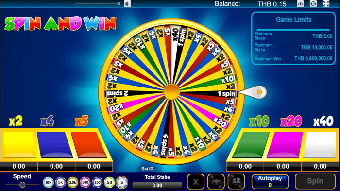 Spin And Win เกมส์ปั่นกงล้อปั่น